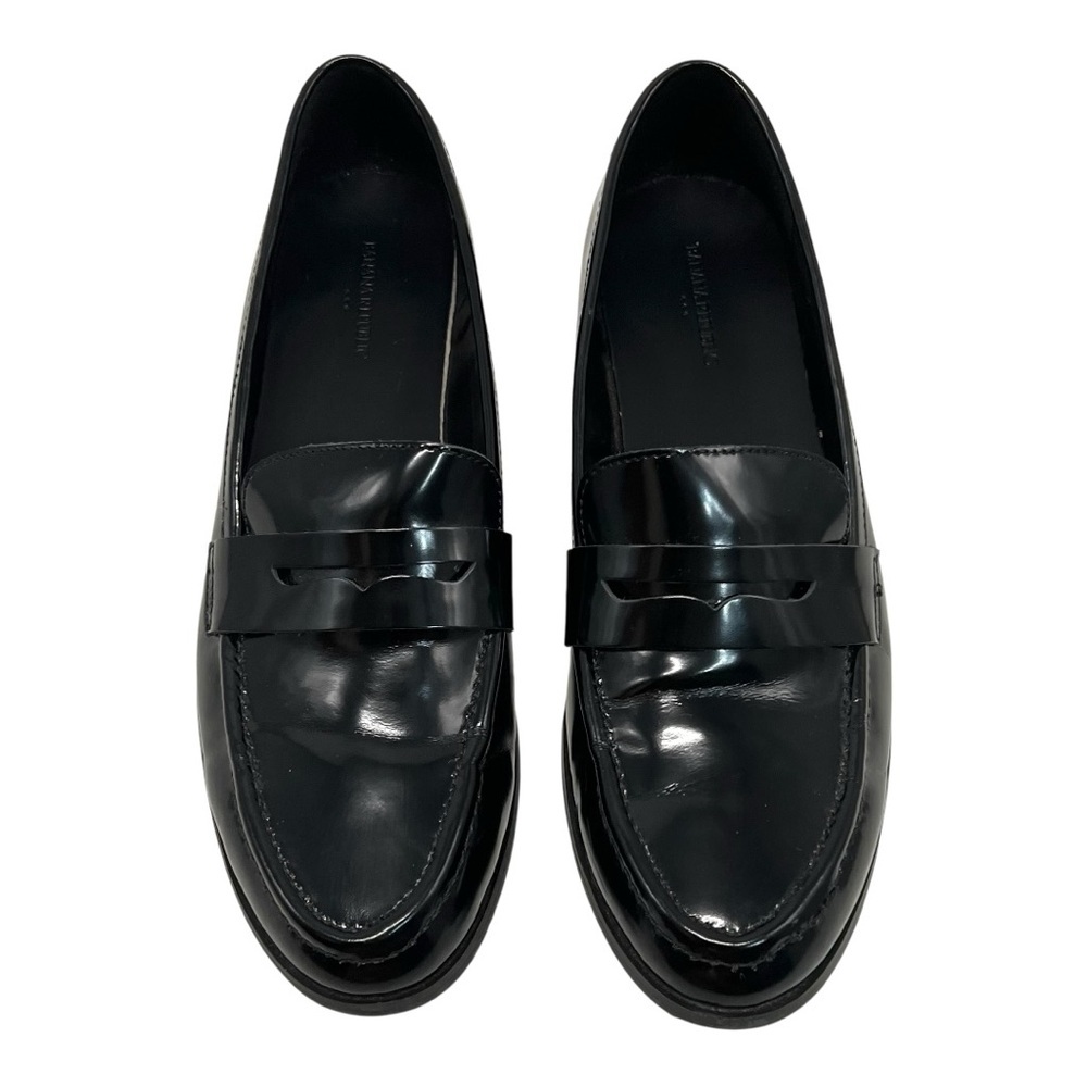 Banana Republic Factory Black Leather Classic Penny Loafers Flats Women’s 9 - Picture 6 of 16